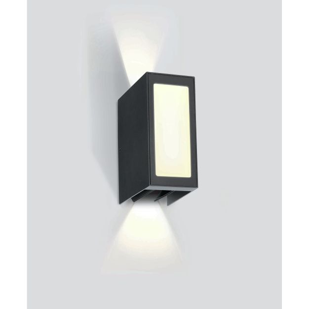 ONE Light Wall Adjustable Beams - applique murale extérieure - 8 x 13,5 x 17 cm - 9W LED incl - IP54 - anthracite