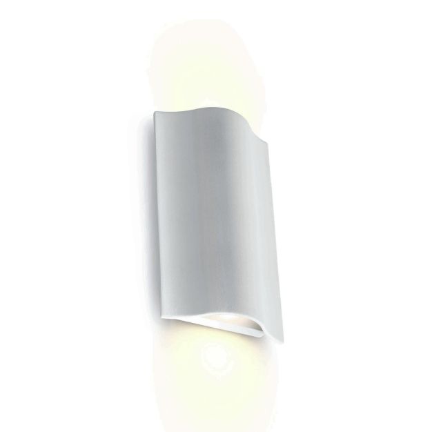 ONE Light Roof Tile - applique murale extérieure - 12 x 5 x 19 cm - 2 x 6W LED incl - IP54 - blanc