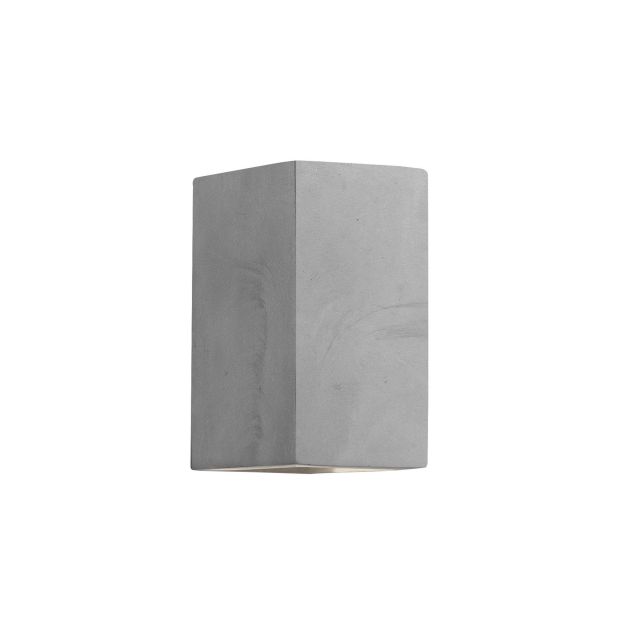 Nova Luce Cadmo - applique murale - 10,7 x 8,4 x 16 cm - 2 x 3W LED incl. - IP65 - béton gris