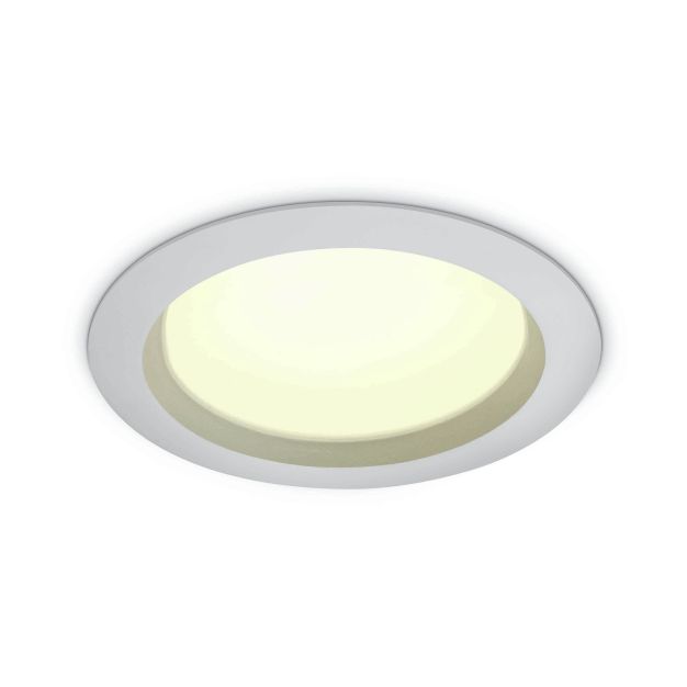 ONE Light Salle de bain Downlights - spot encastré - Ø 228 mm, Ø 210 mm encastré - 25W LED incl. - blanc - IP54 - couleur de lumière blanc chaud