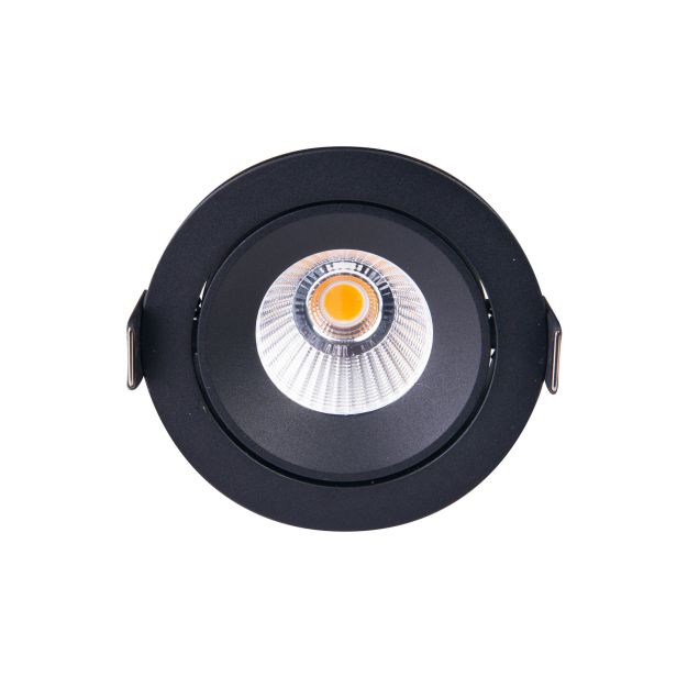 Maxlight Cyklop - spot encastré - Ø 90 mm, Ø 80 mm encastré - 12W LED incl. - IP65 - noir