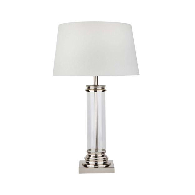 Searchlight Pedestal - lampe à poser - Ø 37 x 62 cm - argent satiné