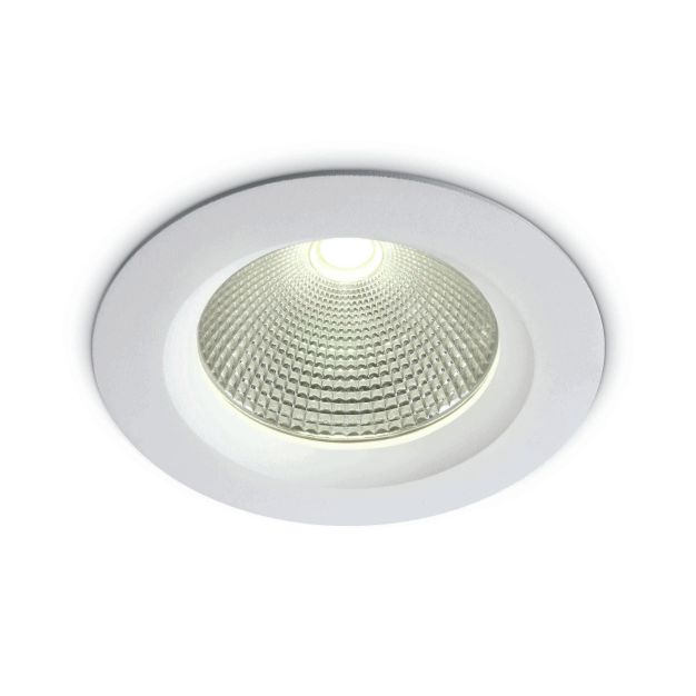 ONE Light COB Downlight Range - spot encastré - Ø 170 mm, Ø 145 mm encastré - 20W LED incl. - blanc - couleur de lumière blanc chaud