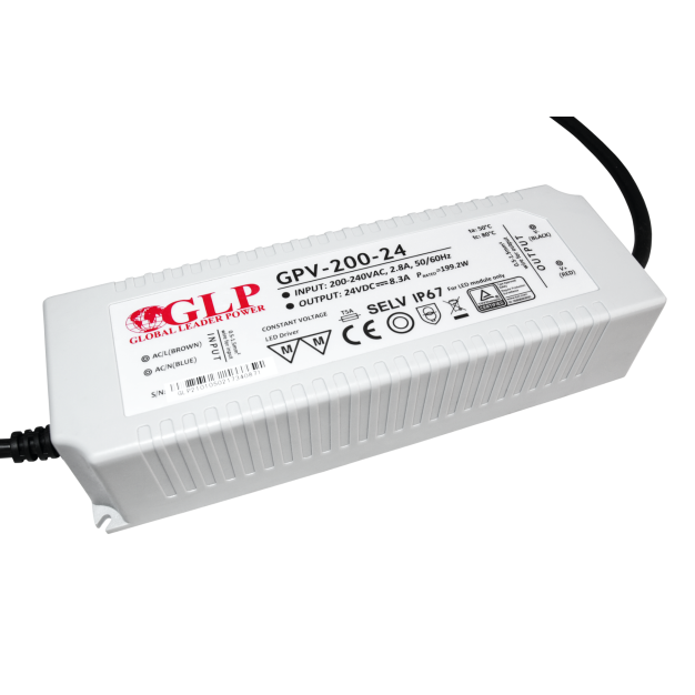 GLP driver LED - 24Vdc/230V - IP67 - 200W - non-dimmable