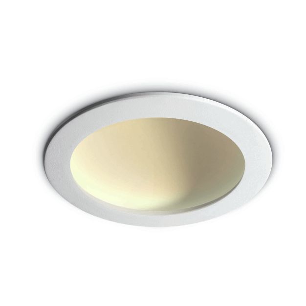 ONE Light Dark Light Dome Reflector - plafonnier encastré - Ø 17 x 5 cm - 16W LED incl. - blanc - couleur de lumière blanche