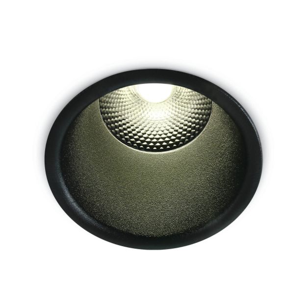 ONE Light Dark Light Pro Range - spot encastrable - Ø 92 mm, Ø 82 mm encastrable - 15W LED incl. - noir