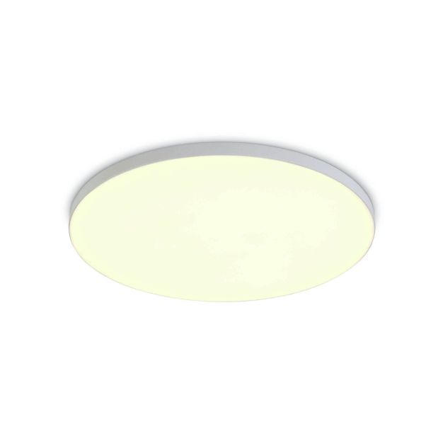 ONE Light Floating Panels Range - plafonnier - Ø 16 x 2,4 cm - 14W LED incl. - blanc - couleur de lumière blanche