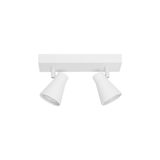 Nova Luce Dublin - spot en saillie 2L - 24,5 x 5,5 x 15 cm - blanc sable