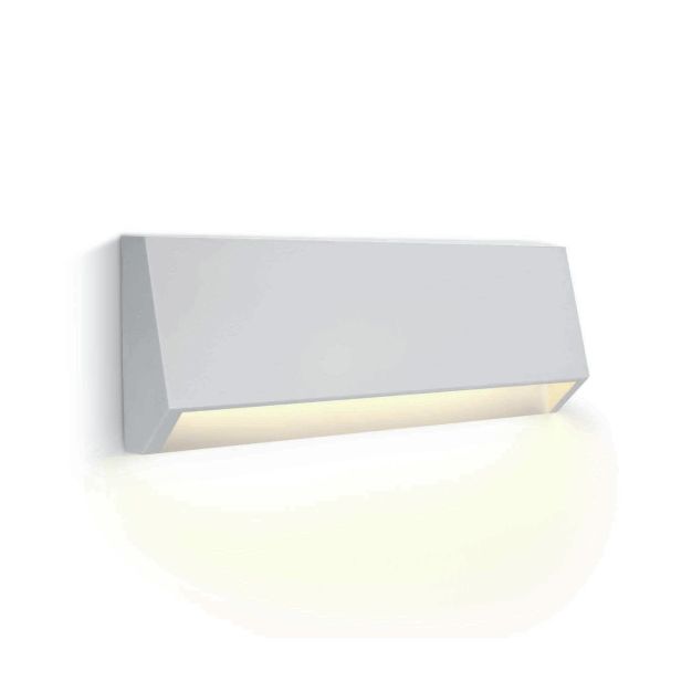 ONE Light Down Illumination - applique murale extérieure - 22 x 3,7 x 8 cm - 4W LED incl. - IP65 - blanc