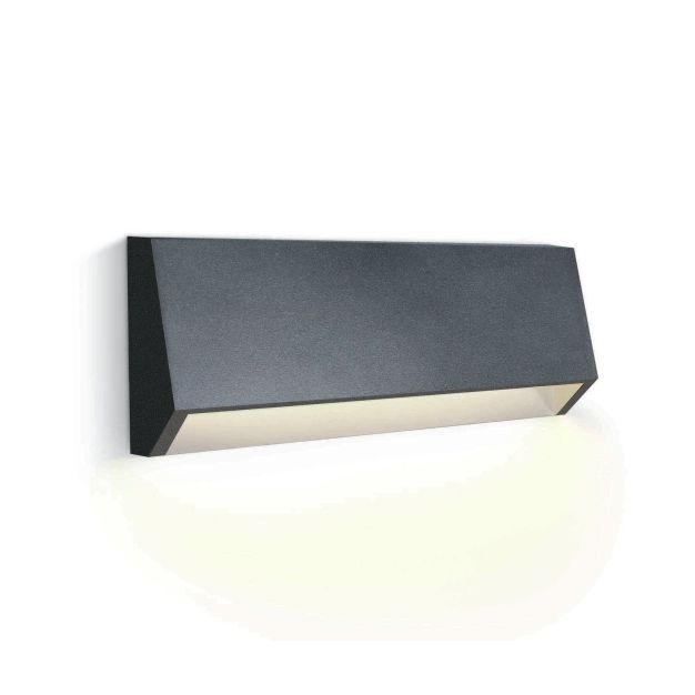 ONE Light Down Illumination - applique murale extérieure - 22 x 3,7 x 8 cm - 4W LED incl. - IP65 - anthracite