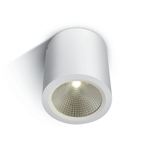 ONE Light COB Outdoor Ceiling Cylinders - plafonnier extérieur - Ø 9 x 10 cm - 10W LED incl. - IP54 - blanc