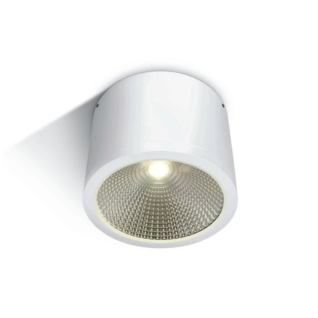 ONE Light COB Outdoor Ceiling Cylinders - plafonnier extérieur - Ø 12 x 16 cm - 25W LED incl. - IP54 - blanc