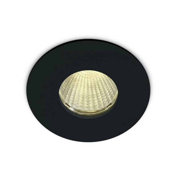 ONE Light COB Bathroom High Power - spot encastré - Ø 83 mm, Ø 70 mm encastré - 12W LED incl. - IP64 - noir