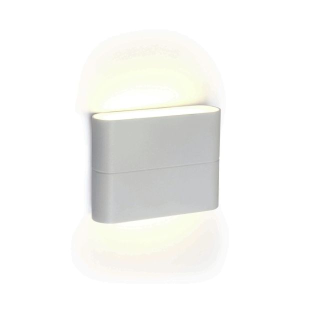 ONE Light Outdoor Slim Range - applique murale extérieure - 11,5 x 9 x 2,8 cm - 2 x 3W LED incl - IP54 - blanc