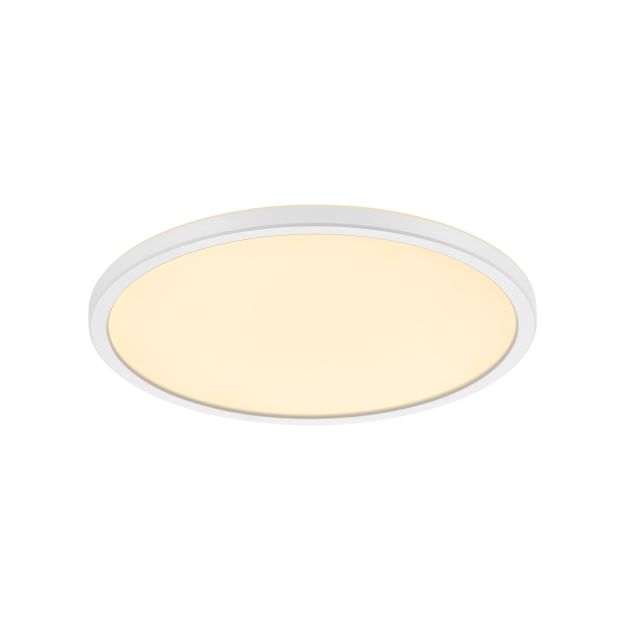 Nordlux Oja - plafonnier - Ø 29,4 x 2,3 cm - 3 niveaux de gradation (2700K) - 18W LED incl. - blanc