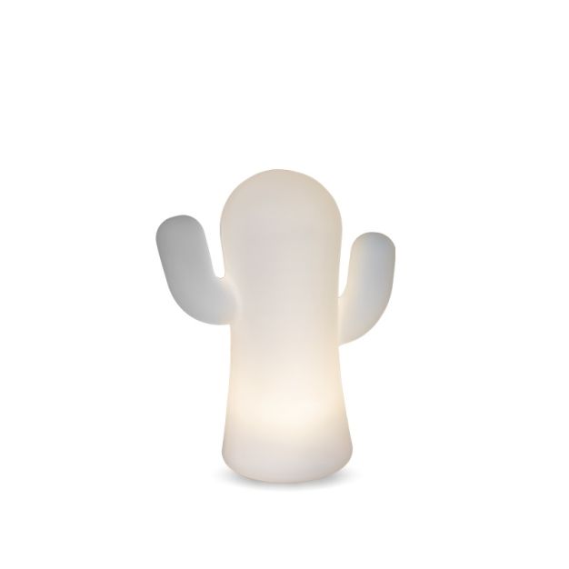 New Garden Panchito - lampe de table rechargeable avec variateur tactile - 20 x 16 cm - 1W LED incl - IP43 - blanc