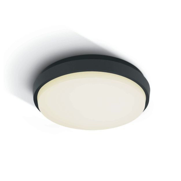 ONE Light Outdoor Slim LED - plafonnier extérieur - Ø 30 x 4,9 cm - 30W LED incl. - IP54 - anthracite