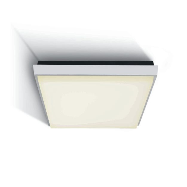 ONE Light Outdoor Slim LED - plafonnier extérieur - 23,8 x 23,8 x 4,6 cm - 25W LED incl. - IP54 - blanc