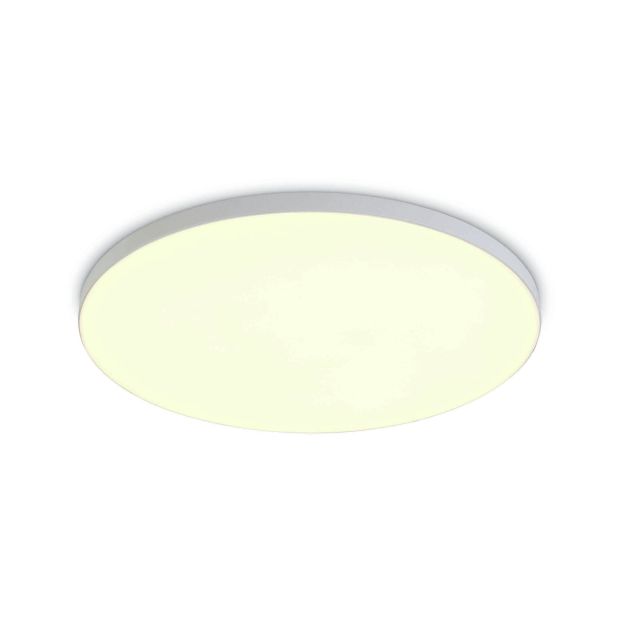 ONE Light Floating Panels Range - plafonnier - Ø 12 x 2,4 cm - 10W LED incl. - blanc - couleur de lumière blanche