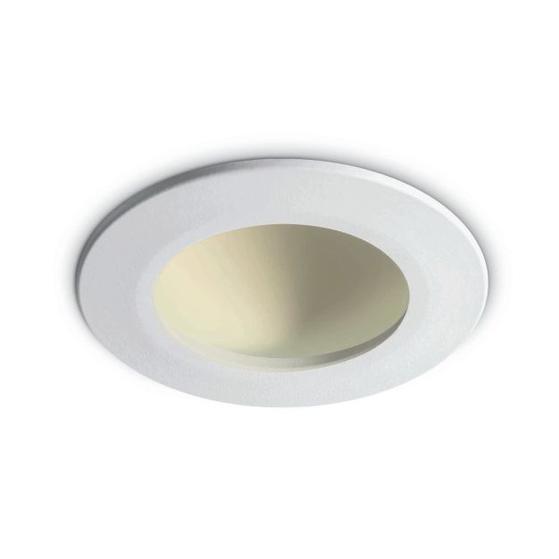 ONE Light Dark Light Dome Reflector - spot à encastrer - Ø 105 mm, Ø 94 mm encastrable - 8W LED incl. - blanc - couleur de lumière blanc chaud