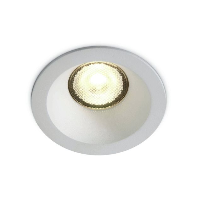 ONE Light COB Dark Light Range - spot à encastrer - Ø 67 mm, Ø 56 mm à encastrer - 7W LED incl. - IP44 - blanc