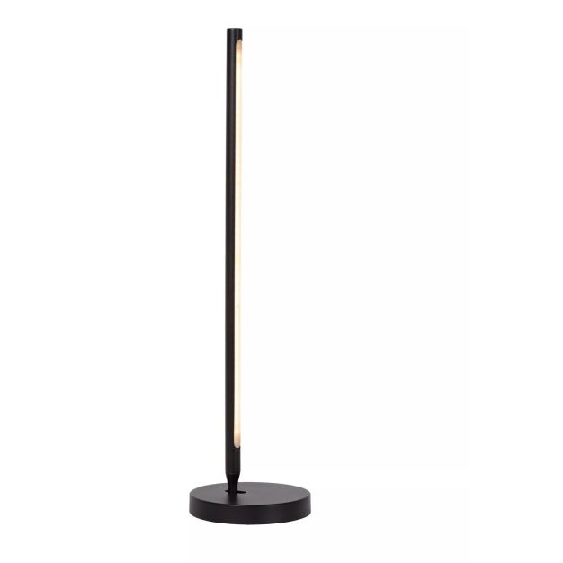 Lucide Finan - lampe à poser - Ø 2 x 59,8 cm - variateur tactile - 9W LED dimmable incl - noir