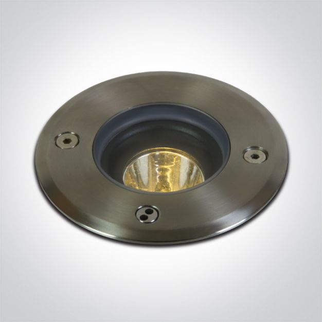 ONE Light Inground Tiltable Range - spot sol extérieur - Ø 100 mm, Ø 90 mm à encastrer - 3W LED incl. - IP67 - acier inoxydable