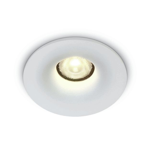 ONE Light COB Range - spot à encastrer - Ø 80 mm, Ø 60 mm à encastrer - 7W LED incl. - IP54 - blanc - couleur de lumière blanc chaud