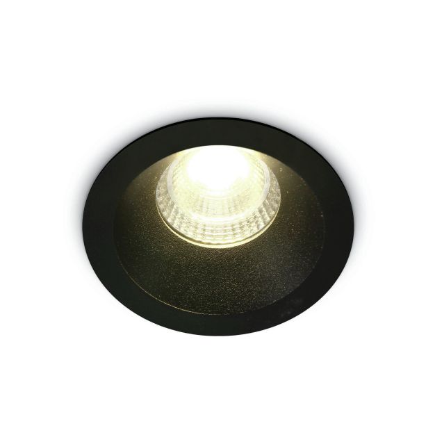 ONE Light 7W Dark Light Range - spot encastré - Ø 67 mm, Ø 55 mm encastré - 7W LED incl. - noir