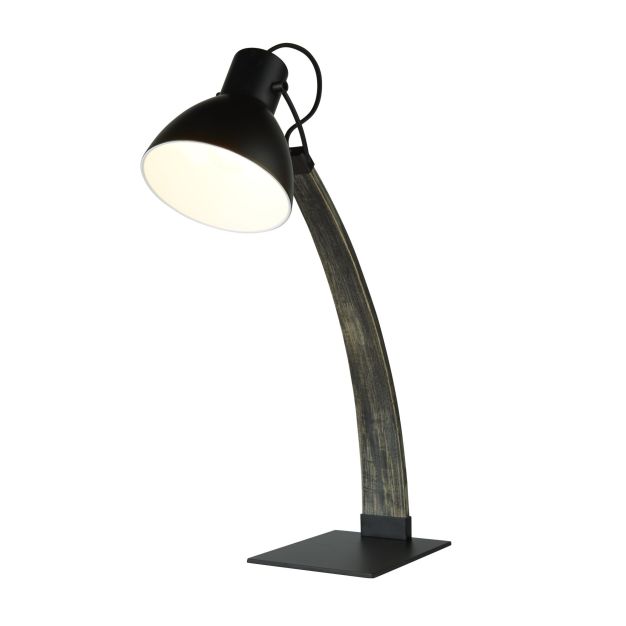 Searchlight Nanna - lampe à poser - 41 x 16 x 63,5 cm - noir mat et gris lavé