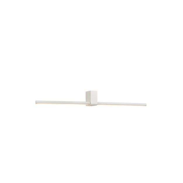 Lucide Sirius I - miroir lumineux - 65 x 7 x 8 cm - 2 x 3W LED dimmable incl - IP54 - blanc