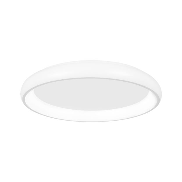 Nova Luce Albi - plafonnier - Ø 41 x 8,5 cm - 32W LED dimmable incl. - blanc