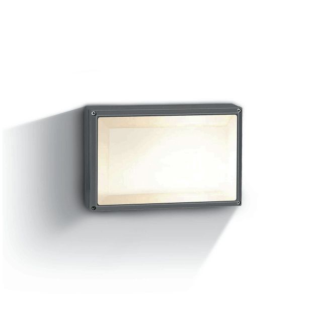 ONE Light Square E27 Outdoor - plafonnier extérieur - 27,5 x 18 x 8 cm - IP54 - anthracite