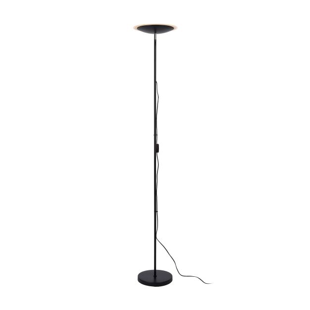 Lucide Prymus - lampadaire - Ø 30 x 180 cm - 20W LED incl - noir