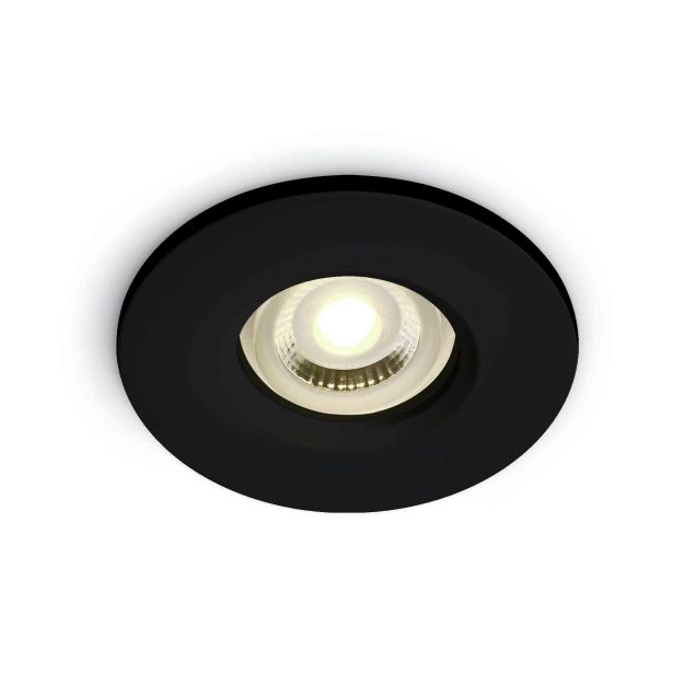 ONE Light Gamme Salle de Bains - spot encastrable - Ø 84 mm, Ø 68 mm encastrable - IP65 - noir