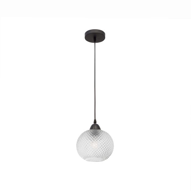 Nova Luce Porto - lampe suspendue - Ø 18 x 140 cm - transparent