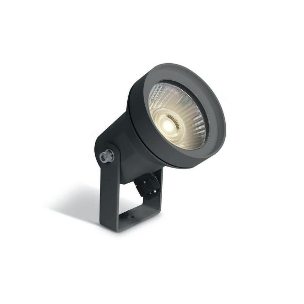 ONE Light GU10 Garden Round - spot au sol sur pointe - Ø 7,5 x 12,5 cm - IP65 - anthracite