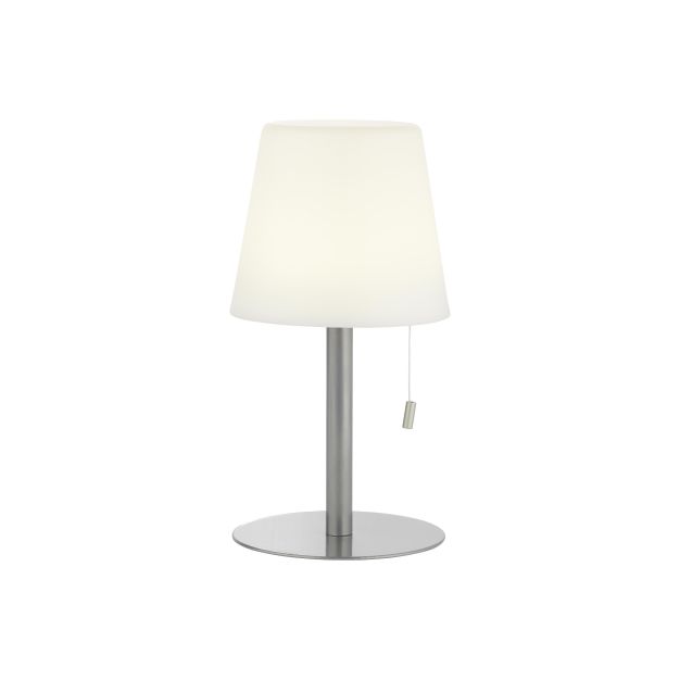 Brilliant Punto - lampe de table - Ø 15,5 x 29 cm - 1,8W dimmable LED incl - IP44 - gris et blanc - RGB