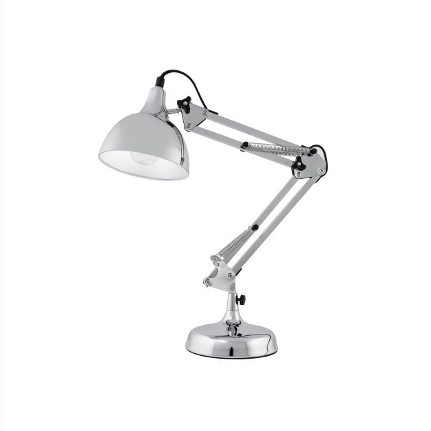 Nova Luce Molla - lampe de bureau - 14 x 14 x 54 cm - chrome