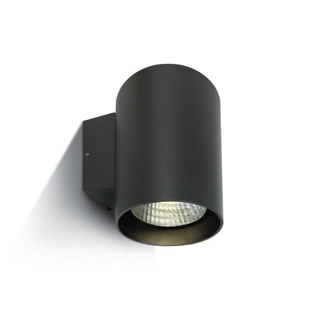 ONE Light Outdoor Wall Cylinders High Power - applique murale extérieure - 14 x 18 x 18,5 cm - 20W LED dimmable incl. - IP65 - anthracite - couleur de lumière blanche