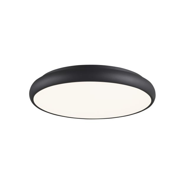 Nova Luce Gap - plafonnier - Ø 61 x 9 cm - 62W LED incl. - noir