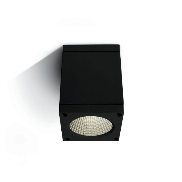 ONE Light Outdoor Ceiling Cylinders - plafonnier d'extérieur - 8 x 8 x 10,7 cm - 6W LED incl. - IP54 - noir