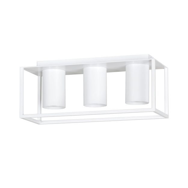 Emibig Tiper 3 - plafonnier - 36 x 15 cm - blanc