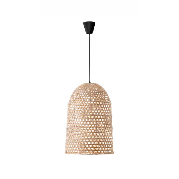 Nova Luce Aurora - lampe suspendue - Ø 40,5 x 250 cm - brun et noir