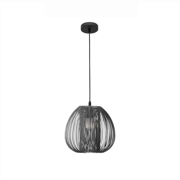 Nova Luce Desire - lampe suspendue - Ø 28 x 250 cm - gris