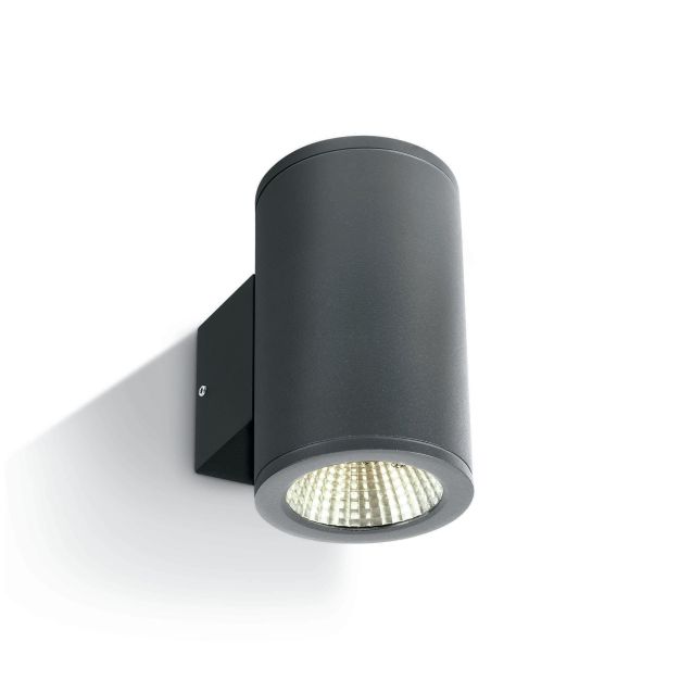 ONE Light Outdoor Wall Cylinders Up & Down Beam - applique murale extérieure - 8 x 10,6 x 13,8 cm - 2 x 6W LED incl. - IP54 - anthracite