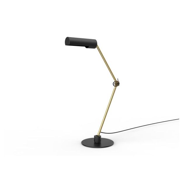 Lucide Slender - lampe à poser - 80 x 23 x 80 cm - noir et or