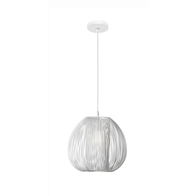 Nova Luce Desire - lampe suspendue - Ø 28 x 250 cm - blanc