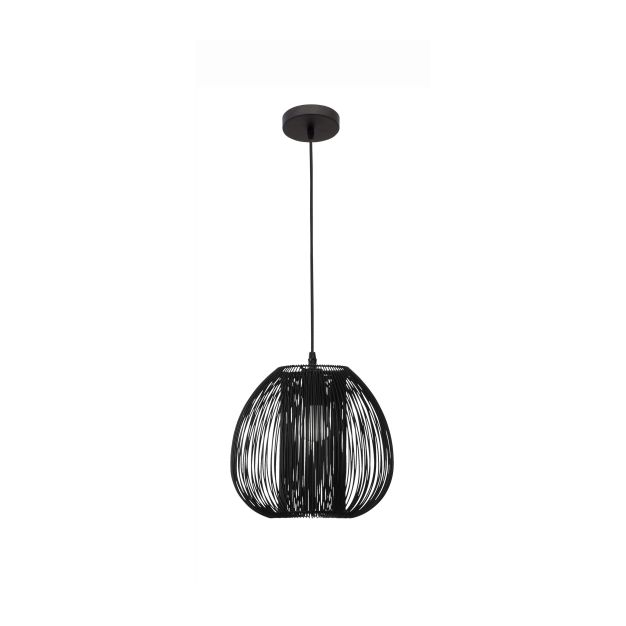 Nova Luce Desire - lampe suspendue - Ø 28 x 250 cm - noir