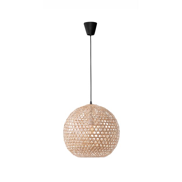 Nova Luce Melody - lampe suspendue - Ø 40 x 250 cm - brun et noir